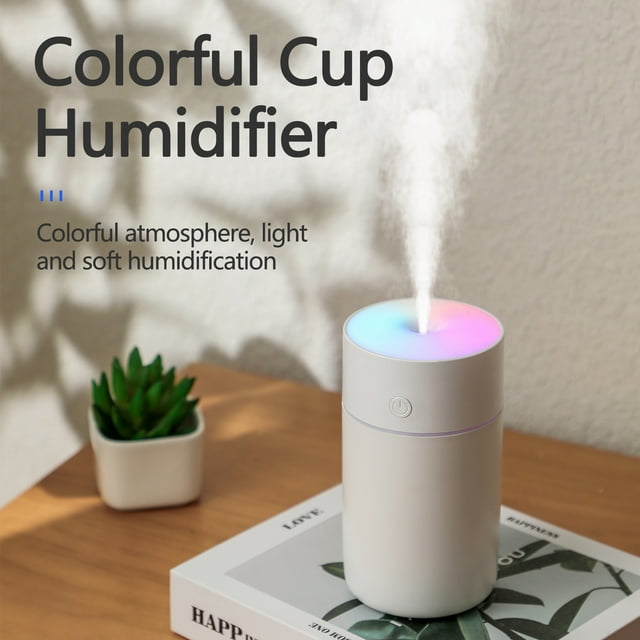 Boovnll Humidifiers for Bedroom, Candle Aroma Diffuser Usb Desktop Candle Home Humidifier, Humidifier, Humidifier Large Room, Cool Mist Humidifiers for Bedroom