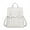 White, variant on Double Strap Casual Backpack Women Multi-Purpose Bag,Black