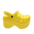 thumbnail image 4 of Cape Robbin Gardener Yellow Platform Clogs Slippers Fashion Comfortable Shoes (9), 4 of 4