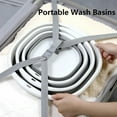 thumbnail image 6 of Plastic Folding Basins Portable Wash Basins Folding Laundry Tub Adult Baby Bath Basin Bathroom Kitchen Accessories Wash Basin, 6 of 10