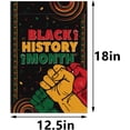 thumbnail image 2 of Bandera de jardín de lino personalizada para el Mes de la Historia Negra, de 12,5 x 18 pulgadas, de doble cara, para el hogar., 2 of 7