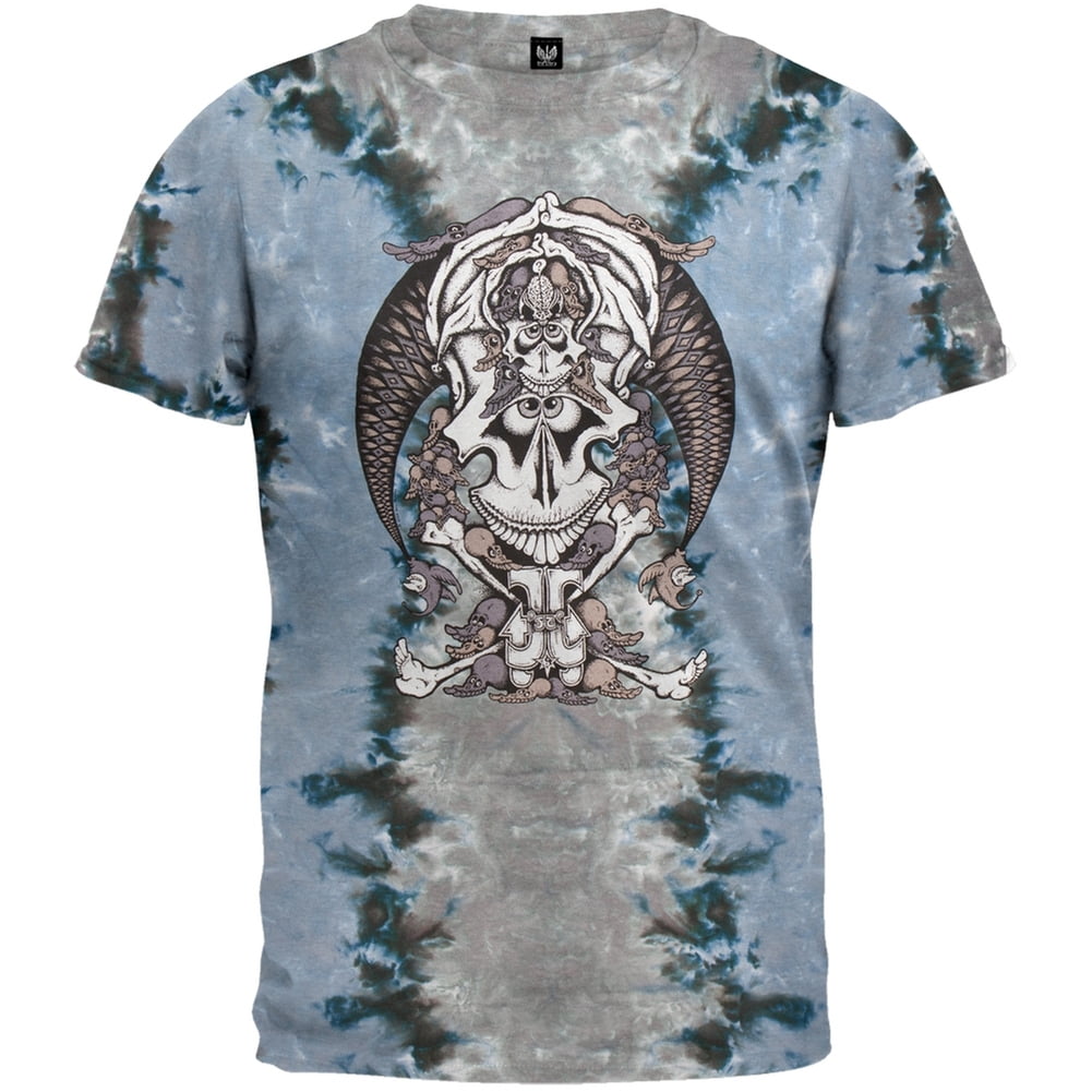 Old Glory - Skeleton Jester Tie-Dye T-Shirt - X-Large ...