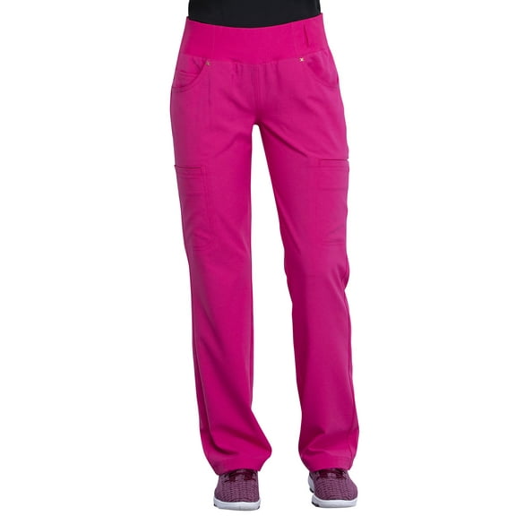 Cherokee Iflex Women's Scrubs Pant Mid Rise Straight Leg Pull-On CK002