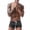 Black, variant on Square Cut Swimsuit Men Sexy Swim Briefs Beach Bikini Sport Swimwear Low Wasit Shorts Pants with Drawstring Beach