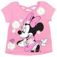 thumbnail image 2 of Disney Minnie Mouse Toddler Girls T-Shirt Shorts and Scrunchie 3 Piece Outfit Set Infant to Big Kid, 2 of 5