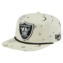 Men's New Era Cream Las Vegas Raiders Celestial Golfer Snapback Hat