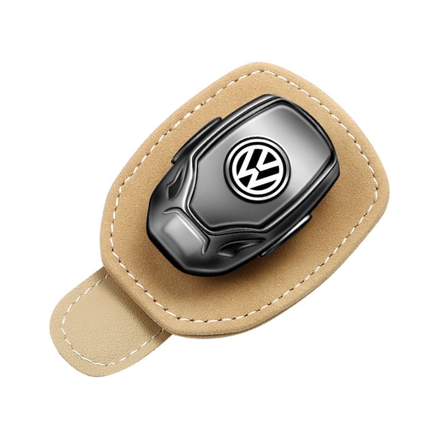 Fit for VW Car Sunglasses Holder, Leather Glasses Holder Glasses Holder for Car Sun Visor