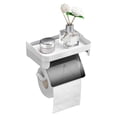 thumbnail image 1 of Billuyoard Portarrollos de papel higiénico Adhesivo que no deja marcas sin clavos Estante para teléfono móvil Caja de pañuelos de papel enrollado Accesorios de baño Billuyoard HA015700-00, 1 of 6