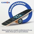 thumbnail image 5 of Carrom Green Balance Board — Fun and Practical Wooden Balance Trainer for Kids & Adults — 300- lb Weight Limit, 5 of 7
