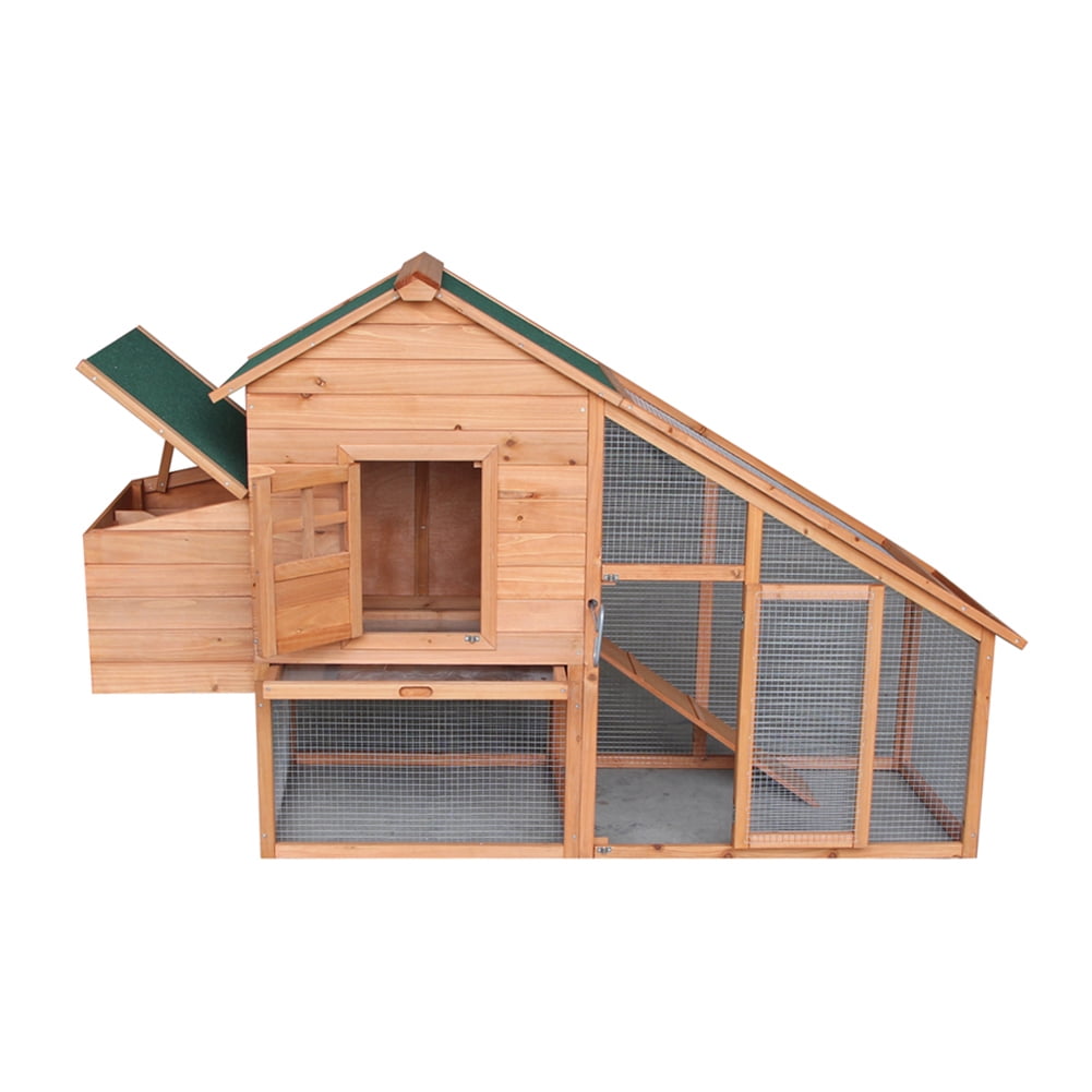 Kadyn Wooden Chicken Coop, Outdoor Rabbit Cage, Rabbit Cage with Lockable Door for Indoor Backyard,Large Chicken Farm 2 Tier Guinea Pig Pet House with Pull-Out Tray and Ramp (Log Color) Kadyn Wooden Chicken Coop, Outdoor Rabbit Cage, Rabbit Cage with Lockable Door for Indoor Backyard,Large Chicken Farm 2 Tier Guinea Pig Pet House with Pull-Out Tray and Ramp (Log Color)
