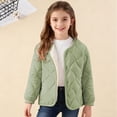 thumbnail image 6 of Kids Fall Winter Jackets Kids Winter Wave Quilted Lightweight Liner Jacket, Boys Girls Warm Uniform Inner Outerwear Cold Weather Coat,Green, 6 of 6