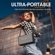 thumbnail image 3 of Máquina de karaoke retro con dos micrófonos inalámbricos, altavoz Bluetooth portátil para adultos y niños, sistema PA recargable para fiesta en casa, soporte AUX/USB/TF/OTG, regalos de decoración vint, 3 of 5