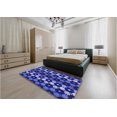 thumbnail image 4 of Ahgly Company Indoor Rectangle Patterned Cobalt Blue Area Rugs, 8' x 12', 4 of 6