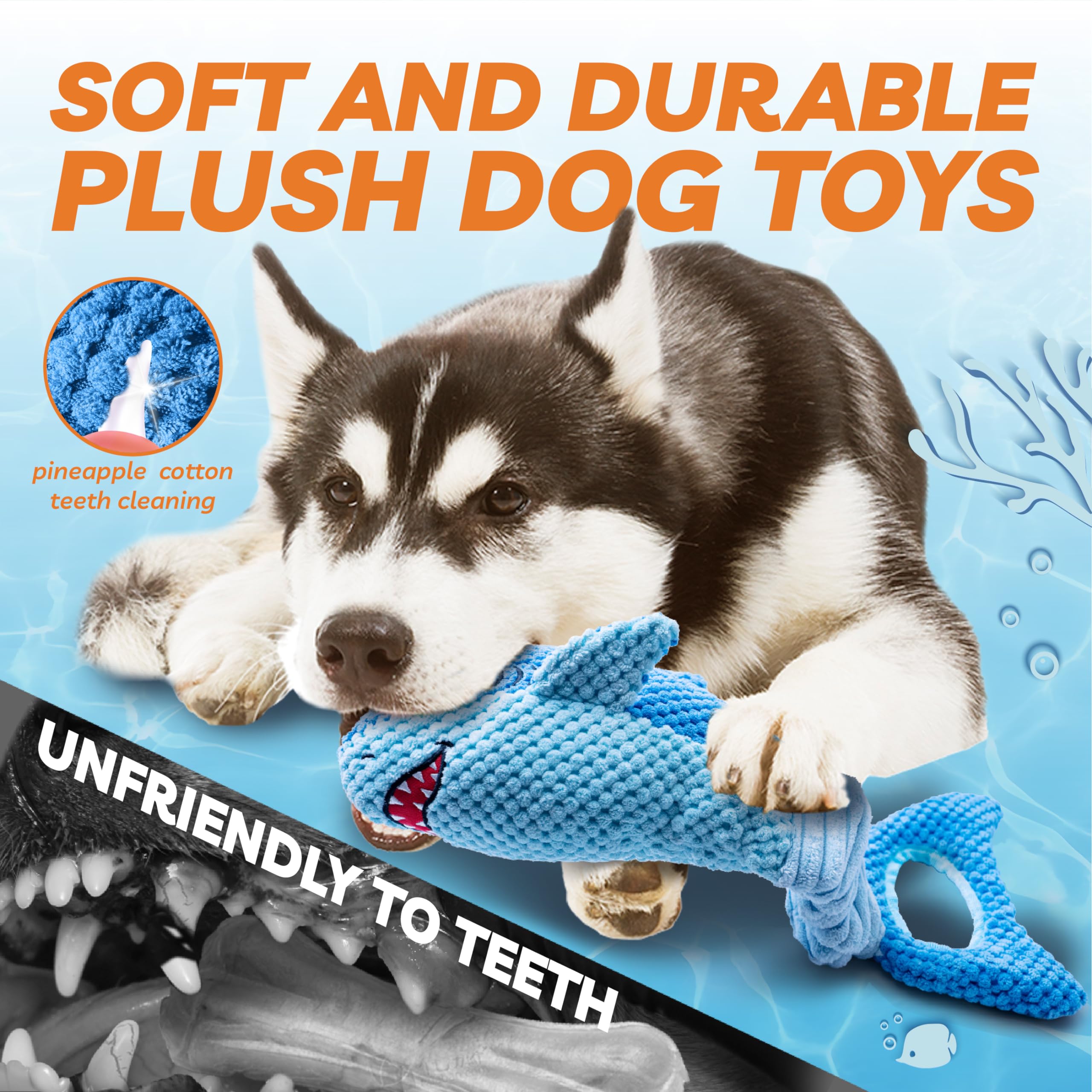 Vitscan Upgraded Goose Indestructible Dog Toys For Aggressive Chewers 