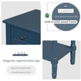 thumbnail image 4 of Narrow Console Table with Drawers and Storage Shelves, Farmhouse Sofa Tables for Living Room, Entrance Tables for Front Door Corridor, Office, Navy, 4 of 9