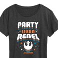 thumbnail image 3 of Star Wars - Party Like A Rebel - Women's Short Sleeve Classic Fit Tee, 3 of 5