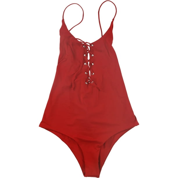 Tavik Womens Monahan One Piece Monokini Traje de baño, Rojo, Grande Tavik Monokini