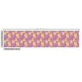 thumbnail image 3 of Ambesonne Vintage Fabric by the Yard Upholstery, Floral Retro Flower Leaf, 2 Yards, Pale Fuchsia and Mustard, 3 of 5