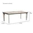 thumbnail image 7 of Panama Jack Boca Rectangle Modern Wood Dining Table in Natural Oak, 7 of 7