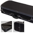 thumbnail image 4 of MI&VI NN-8001W Professional Double Violin Travel Case 4/4 (Full Size) Silk Interior | Hardwood Shell | Adjustable Straps | Fits Two 4/4 Full Size Violins - MIVI Music, 4 of 7