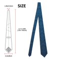 thumbnail image 3 of Salouo Dark Blue Pattern Men's Silk Ties 4.7"Necktie for Men Formal Ties Business Necktie Men's Wedding Fashion Accessory, 3 of 7