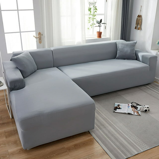 BBLVER Housse de Canapé Extensible Simple en Forme de L Lavable pour Salon Motif Moderne