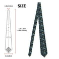 thumbnail image 3 of Yiaed Cartoon Dinosaur Print Men's Ties Silk Business Necktie for Husband Father Valentine's day Father's Day Gift, 3 of 7