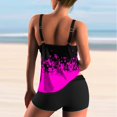 thumbnail image 3 of Women Conservative Print Strappy Back Set Two Piece Swimsuits Swimdress, 3 of 5