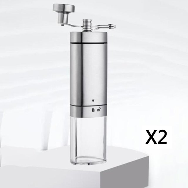 2x Molinillo de de material acero Inoxidable, Herramienta de Cocina, Molinillo de Pimienta, Molinillo de Especias, Molinillo , Molinillo perfecl Molinillo de cafe