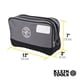 thumbnail image 3 of Bolsa para herramientas con cierre Klein Tools 55583 con compartimentos dobles, 3 of 9