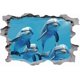 thumbnail image 3 of Pegatinas de pared 3D de delfines con temática marina, vinilo adhesivo para pared, decoración artística de animales., 3 of 9