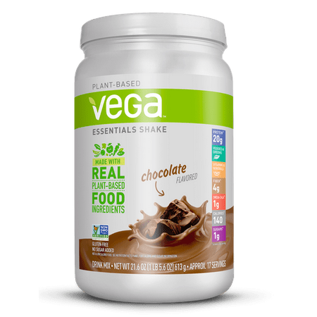 Vega Essentials Vegan Protein Powder, Chocolate, 20g Protein, 1.4