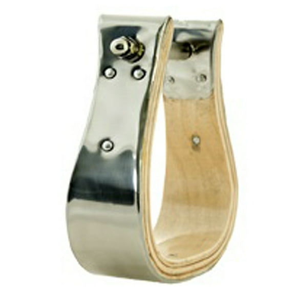 2 Inch Wide Hilason Horse Bell Stirrups Bound Stainless Steel