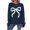 Blue, variant on Women Bow Sweater Casual Crew Neck Long Sleeve Pullover Sweaters y2k Lightweight Knitted Valentine's Day Tops Winter Clothing Red S