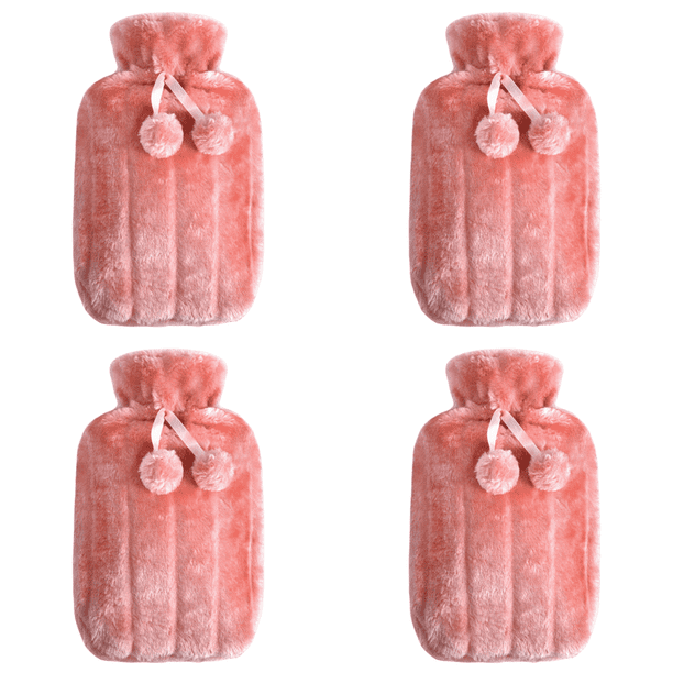 Funda para Botella Caliente Calentador Manos Y Pies Felpa Cama (felpa) Rosa