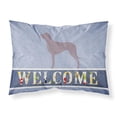thumbnail image 1 of Carolines Treasures BB8280PILLOWCASE Weimaraner Welcome Fabric Standard Pillowcase, 1 of 2