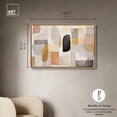 thumbnail image 5 of Eleanada Modern Abstract Geometric Canvas Wall Art by Art Remedy, Gold Floater Frame, 45"x30", 5 of 7