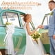 thumbnail image 5 of Juego De Banco De Tul Con Lazo, 4 Piezas, Blanco, Detalle De Cinta, Plumas Largas De Tul, Para Decoracin De Pasillos, Centros De Mesa Para Fiestas, Regalos De Boda, 4 Unidades, UKHBMC, 5 of 7