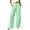 Mint Green, variant on Women Pants High Waisted Grid Wide Straight Leg Palazzo Casual Soft Trousers with Pockets
