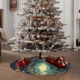 thumbnail image 4 of Haiem Enchanted Forest Skull Path Pattern Christmas Tree Skirt Merry Christmas Party Christmas Tree Decoration,New Year Decorations-30", 4 of 6