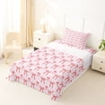 thumbnail image 5 of Erosebridal Dreamy Princess Style Twin Sheet Sets,Pink Cute Bow Tie Bedding For Bowknot Lovers 3-Piece, 5 of 6
