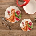 thumbnail image 2 of SKYSONIC Cute Ginger Cat Pot Holders Trivets, 2 Pcs Heat Resistant Trivets,Watermelon Summer Cotton Thread Weave Mats for Hot Pads Pans Pot Bowl Teapot for Kitchen Decor, 2 of 7