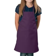 Pack of 6 - Purple Kids Apron, Small Bib