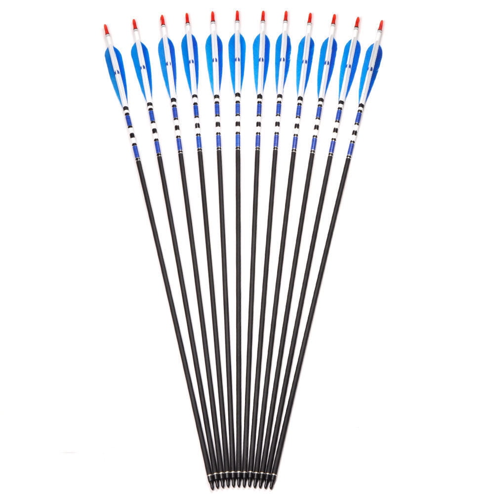 12pcs red & white arrow sticker arrow wraps for carbon fiberglass arrows N G4 