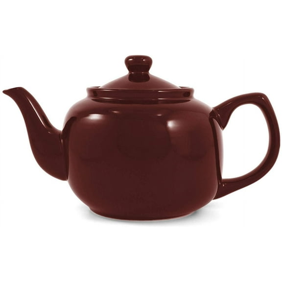 Burgundy Classic 6 Cup Ceramic Teapot