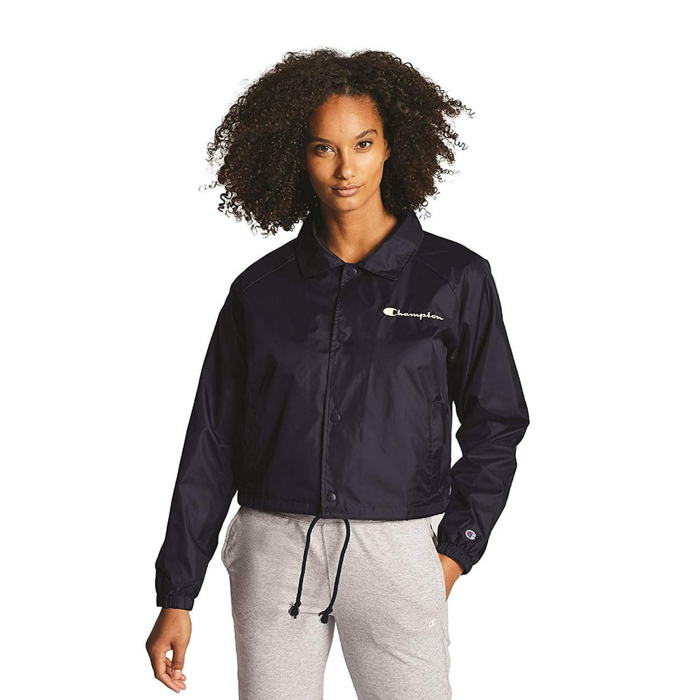 Champion Champion Women's Cropped Coaches Jacket, Athletic Navy