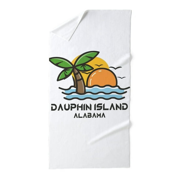 CafePress - Alabama Dauphin Island - Large Beach Towel, Soft 30"x60" Towel with Unique Design