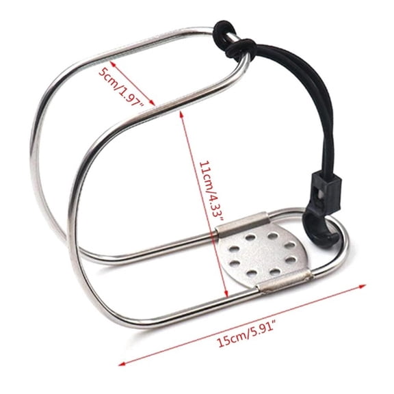 1 x 304 stainless steel Ring Stainless Steel Holder Horseshoe Bracket for Marine