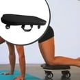 thumbnail image 3 of Lipstore Planche d'Équilibre de Pilates Rouleau Planche d'Équilibre avec Roues Planche D\'entraînement Physique Rouleau Noyau Noir, 3 of 8