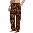 thumbnail image 2 of Uemuo Animal Pattern Men's Wide Leg Palazzo Lounge Pants with Pockets Light Weight Loose Comfy Casual Pajama Pants-XX-Large, 2 of 9